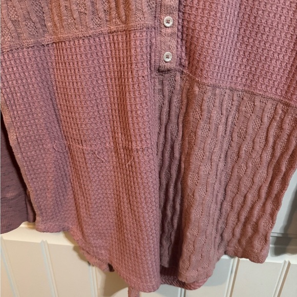 Saturday Sunday Anthropologie Pink Long Sleeve Knit Top - Picture 6 of 6